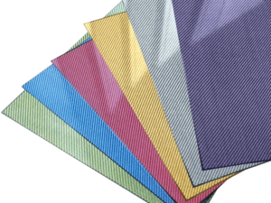 Colored carbon fiber plates in multiple finishes and styles