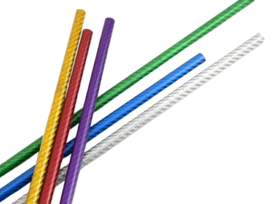 Colored forged carbon fiber round tubes