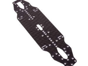 Custom-cut carbon fiber sheet for RC car chassis and parts