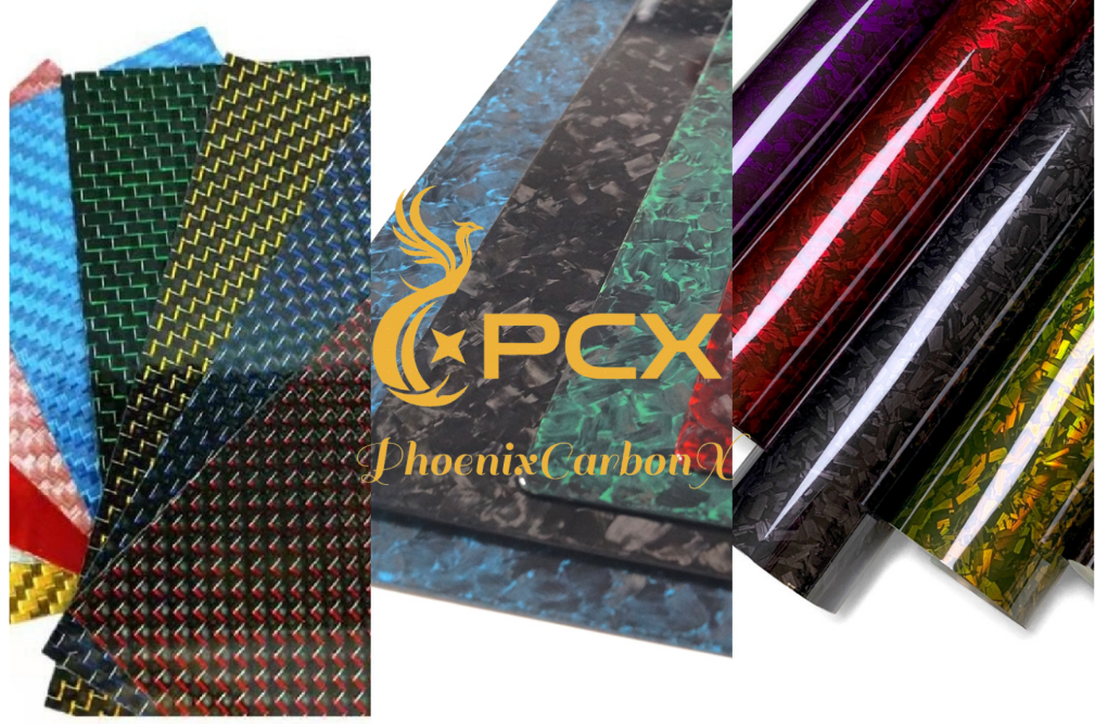 carbon fiber can be colorful and strong