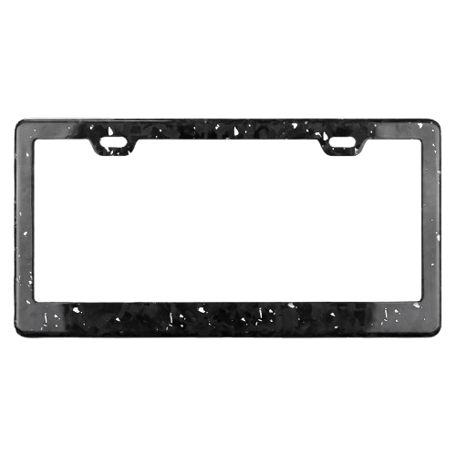 silver forged pattern custom logo vehicle frame