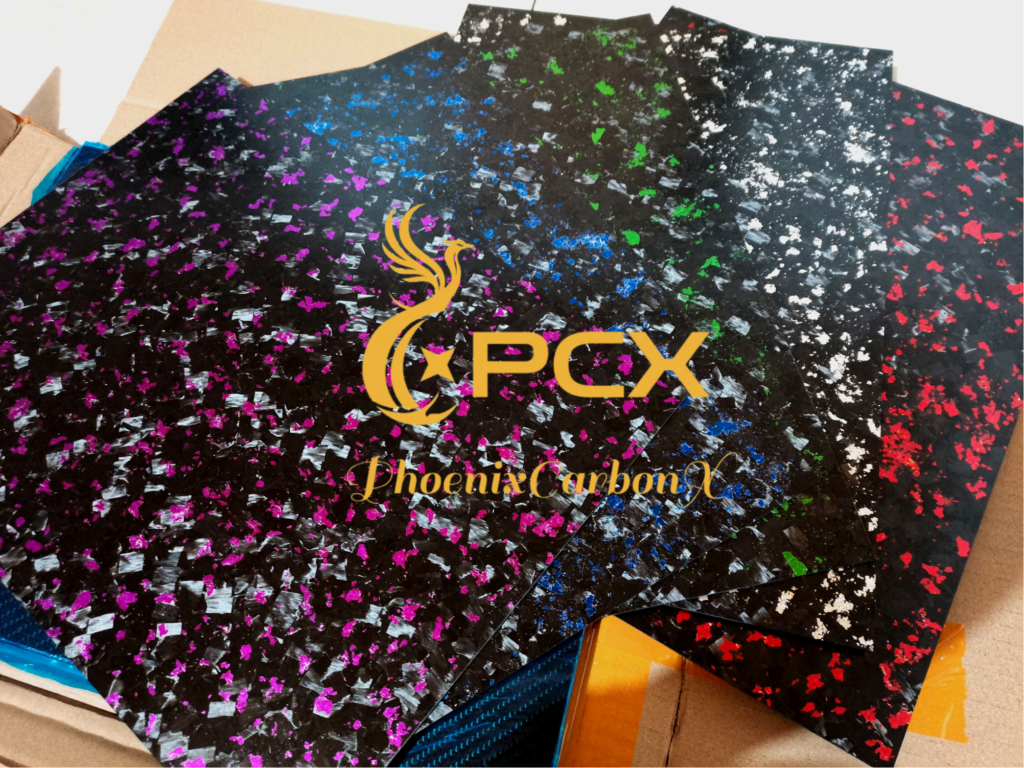 colored forged carbon