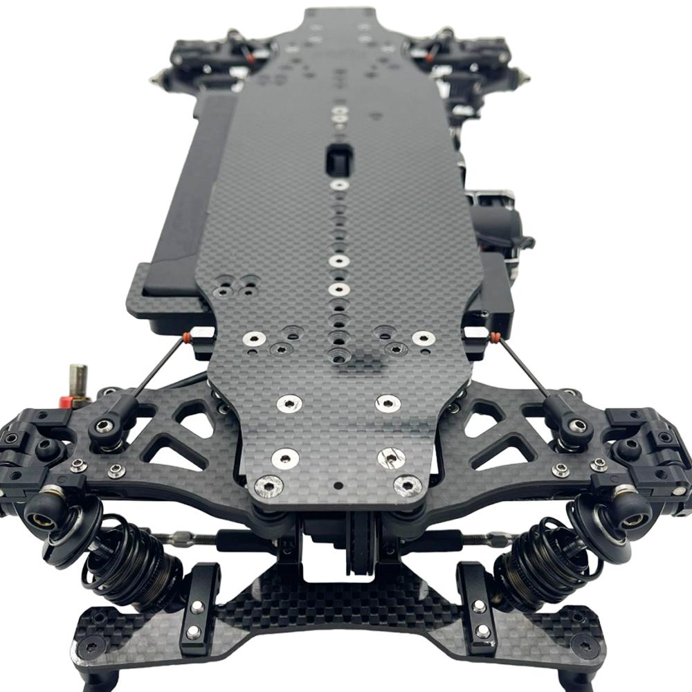 Carbon fiber chassis close up Lightweight RC components